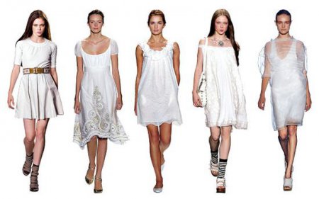 Преимущества белых платьев